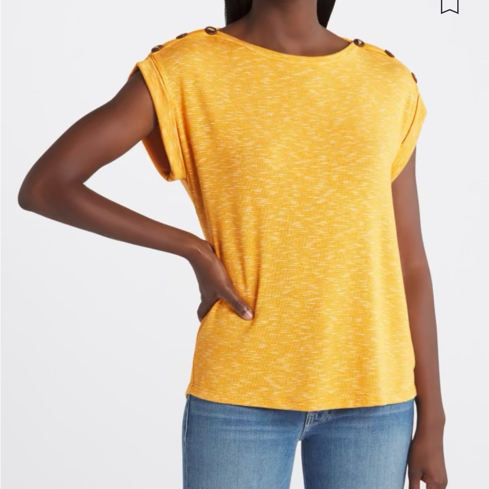 Mercy Button Sleeve Detail Knit Top - Picture 1 of 5